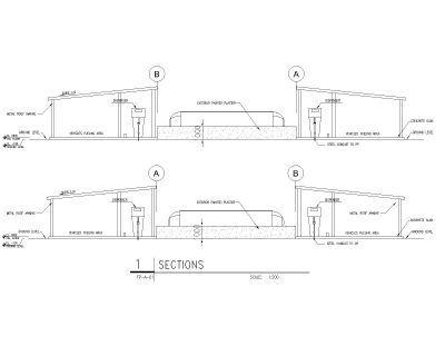 Free AutoCAD 2D Editable Drawings for FUEL POINT Section - 2