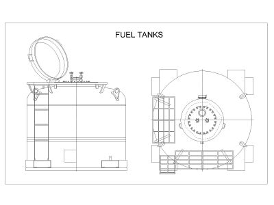 Free AutoCAD 2D Editable Drawings for FUEL TANK Ideas