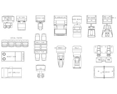 Game & Fitness Equipment-Model Architectural Drawing. CAD block in DWG format free download.