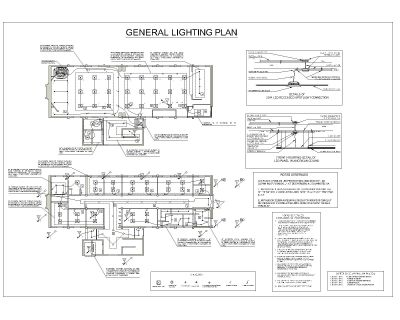 Free AutoCAD 2D Editable Drawings for GENERAL LIGHTING PLAN