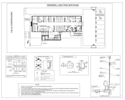 Free AutoCAD 2D Editable Drawings for GENERAL LIGHTING SITE PLAN