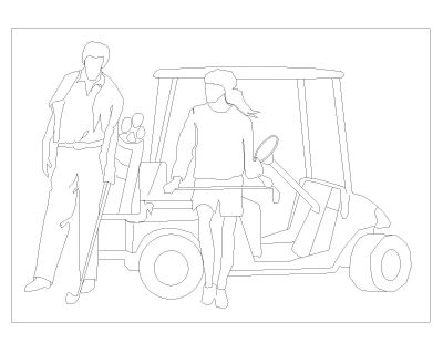 Golf Symbols in AutoCAD (15) CAD Block – DWG AutoCAD Editable Drawing (Free Download)