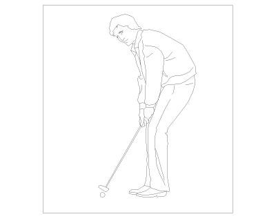 Golf Symbols in AutoCAD (19) CAD Block – DWG AutoCAD Editable Drawing (Free Download)