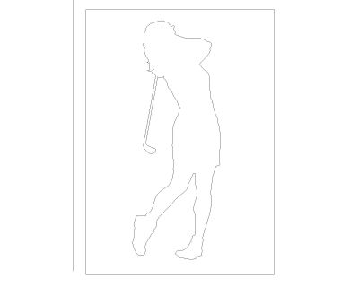 Golf Symbols in AutoCAD (6) CAD Block – DWG AutoCAD Editable Drawing (Free Download)