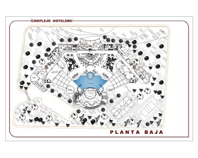 Grand Hotel of Peru Landscape Plan (2) CAD Block – DWG AutoCAD Editable Drawing (Free Download)