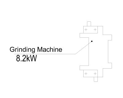 Grinding Machine 8 2kW CAD Block – DWG AutoCAD Editable Drawing (Free Download)