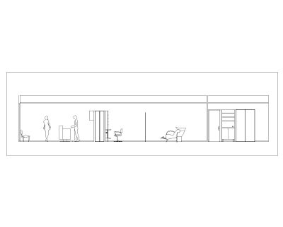 Hairdressing Salon Elevation C-4 CAD Block – DWG AutoCAD Editable Drawing (Free Download)