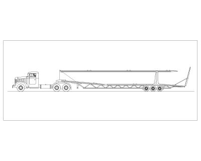 Heavy Haul Trucks OP-7 CAD Block – DWG AutoCAD Editable Drawing (Free Download)