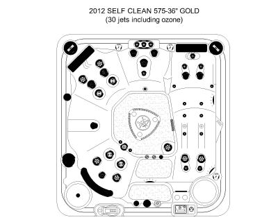 Hot Tubs with 30 jets including ozone CAD Block – DWG AutoCAD Editable Drawing (Free Download)