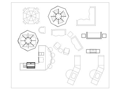House Furniture Mix-5 CAD Block – DWG AutoCAD Editable Drawing (Free Download)