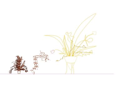 House using Decoration Flowers-18 CAD Block – DWG AutoCAD Editable Drawing (Free Download)