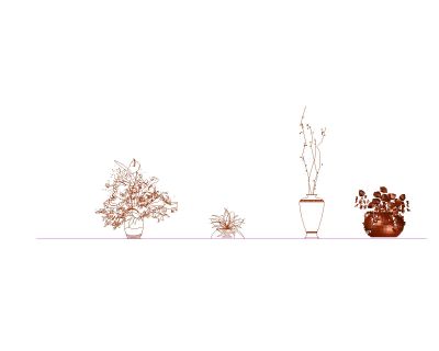 House using Decoration Flowers-1 CAD Block – DWG AutoCAD Editable Drawing (Free Download)