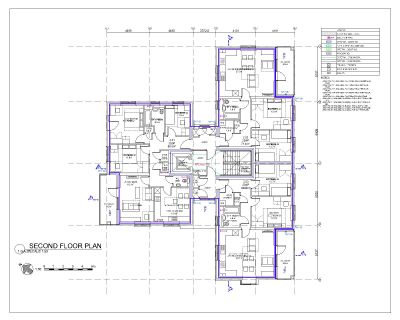Housing Socaity Project in USA 2nd Floor Plan-8 CAD Block – DWG AutoCAD Editable Drawing (Free Download)