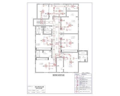 HVAC - Ducting Plan Concept-1 CAD Block – DWG AutoCAD Editable Drawing (Free Download)