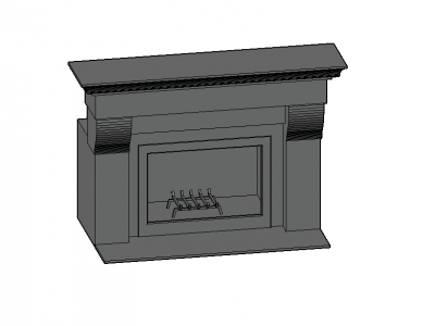 Modern large scaled Ingle 3d model .dwg format