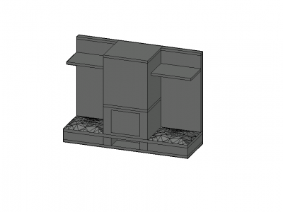 Modern Aesthetic designed ingle 3d model .dwg format