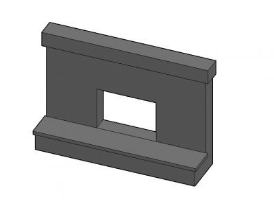 Modern Aesthetic designed ingle 3d model .dwg format