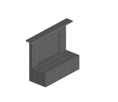 Large scaled ingle 3d model .dwg format