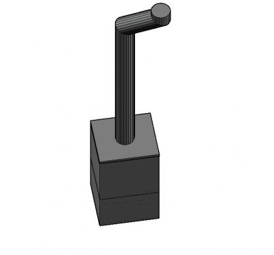 Medium sized Ingle 3d model .dwg format