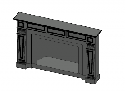 Ingle with a simple look 3d model .dwg fromat
