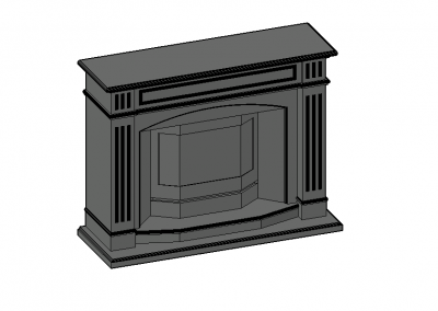 Ingle with a simple look 3d model .dwg fromat