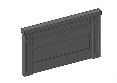 Ingle with a simple look 3d model .dwg fromat