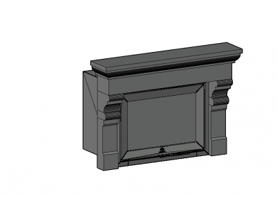 Modern Aesthetic designed ingle 3d model .dwg format