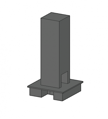 Modern large scaled Ingle 3d model .dwg format