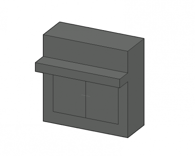 Large scaled ingle 3d model .dwg format