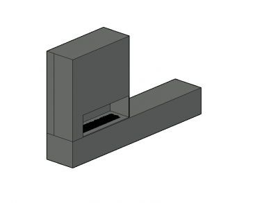 Ingle with a modern look 3d model .dwg