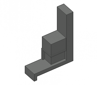 Ingle with a modern look 3d model .dwg