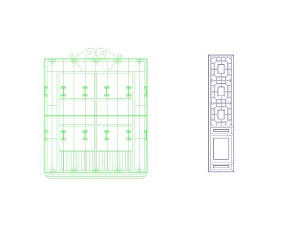 Free AutoCAD 2D Editable Drawings for CNC Designs for Grills & Railings - 1