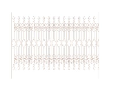 Free AutoCAD 2D Editable Drawings for CNC Designs for Grills & Railings -18