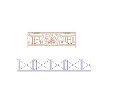 Free AutoCAD 2D Editable Drawings for CNC Designs for Grills & Railings - 2