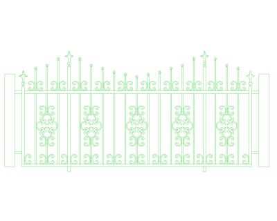 Free AutoCAD 2D Editable Drawings for CNC Designs for Grills & Railings -21