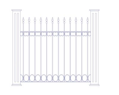 Free AutoCAD 2D Editable Drawings for CNC Designs for Grills & Railings -22