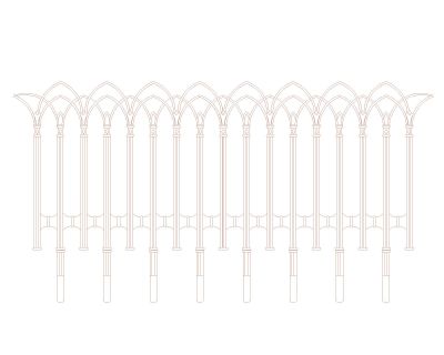 Free AutoCAD 2D Editable Drawings for CNC Designs for Grills & Railings -23
