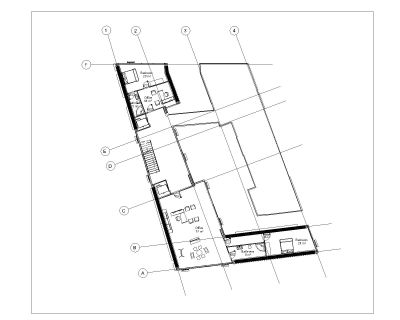 Irragular Shape Multistoried House Design Plan-4 - CAD Block – DWG AutoCAD Editable Drawing (Free Download)