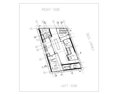 Irragular Shape Multistoried GROUND FLOOR - CAD Block – DWG AutoCAD Editable Drawing (Free Download)
