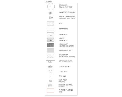 Island landscape Planting Legends CAD Block – DWG AutoCAD Editable Drawing (Free Download)