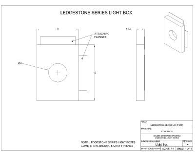 Isometric Details of Ledgestone Series Light Box CAD Block – DWG AutoCAD Editable Drawing (Free Download)