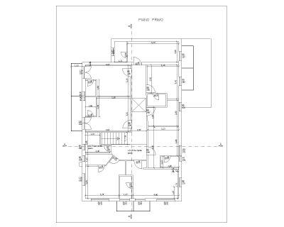 Italy House Design First Floor Plan - CAD Block – DWG AutoCAD Editable Drawing (Free Download)