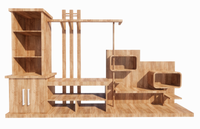 TV cabinet revit family
