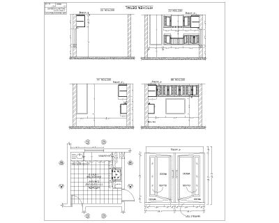 Free “AutoCAD drawing of Kitchen Cabinets & Shelves-1”