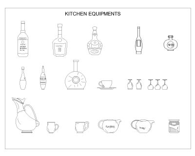 Free AutoCAD 2D Editable Drawings for Kitchen Equipments - 3