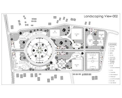 Landscaping Arial View-1 CAD Block – DWG AutoCAD Editable Drawing (Free Download)