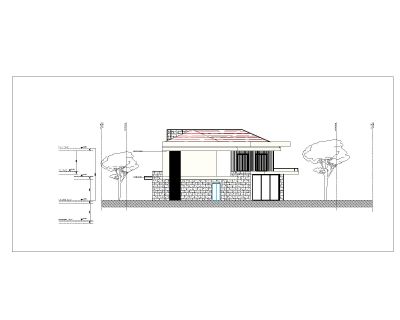 Lebanon Landscape House Design Elevation A.10 CAD Block – DWG AutoCAD Editable Drawing (Free Download)
