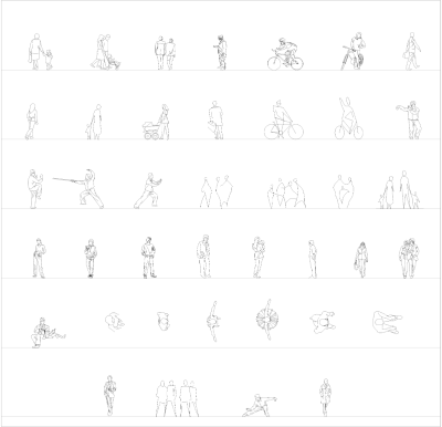 Leisure people CAD collection dwg