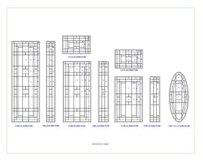 Lexington Family CAD Block – DWG AutoCAD Editable Drawing (Free Download) 