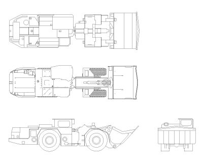 Free AutoCAD 2D Editable Drawings for Loader Construction Machinery